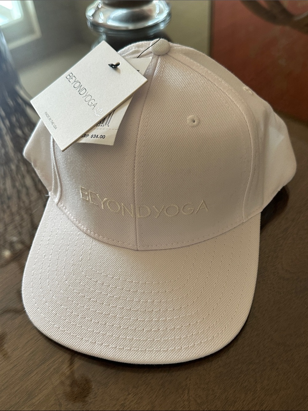 NWT Beyond Yoga White Cap